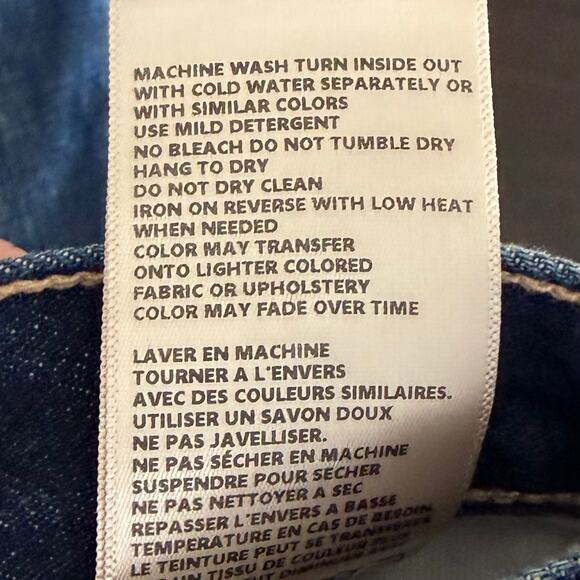 L'Agence Paris Adele Stove Pipe Jeans Size 24 High Rise Distressed Cropped NWT - Picture 12 of 12